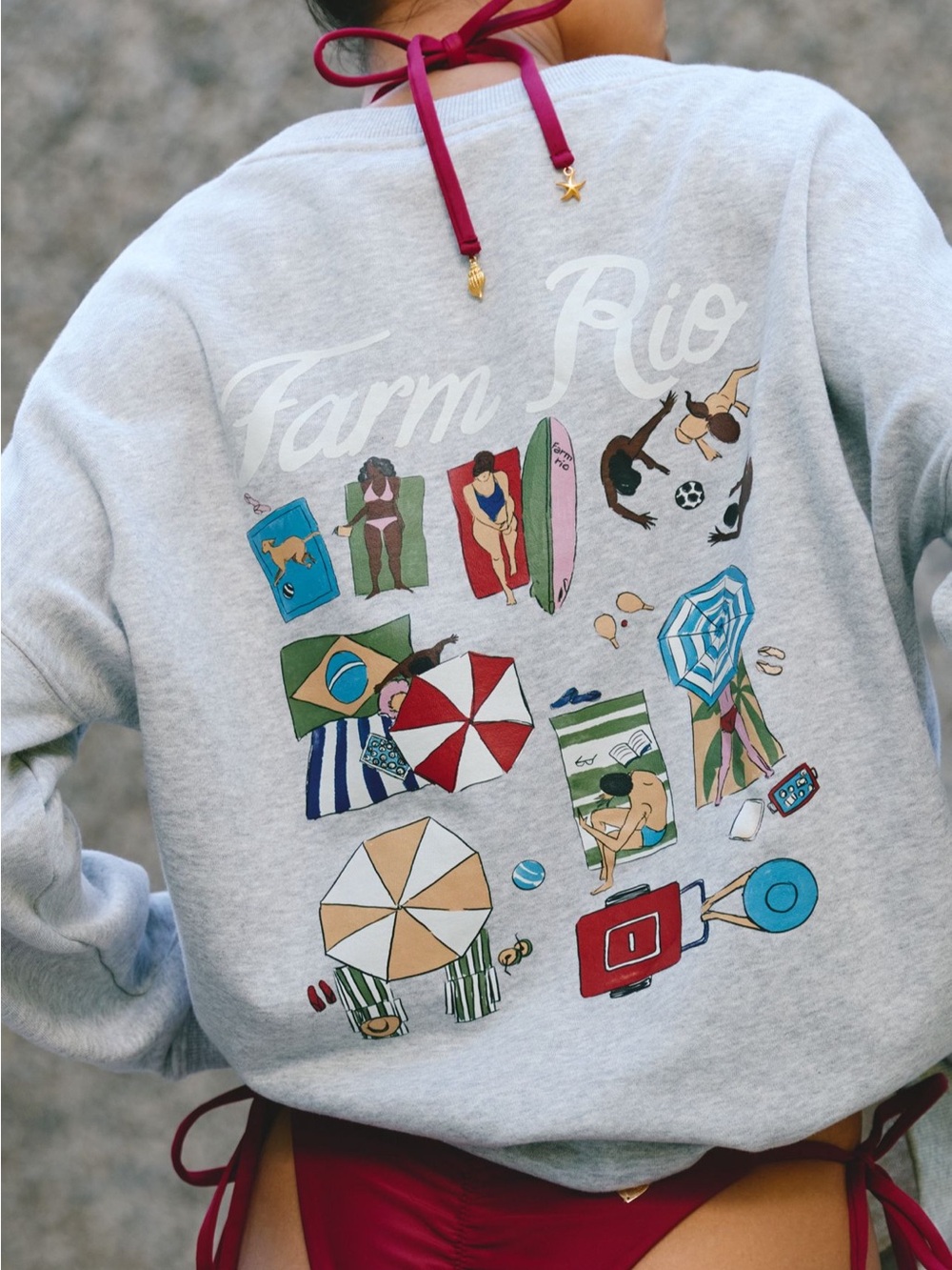 FARM Rio x Anthropologie Graphic Sweatshirt